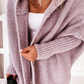 FIENA - Lange stylische Strickjacke mit Kapuze für den Herbst