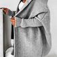 FIENA - Lange stylische Strickjacke mit Kapuze für den Herbst