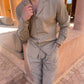 Alejandro - olivgrünes leinenhemd