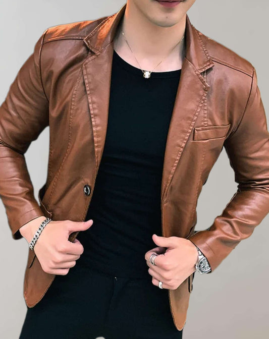 Turner – lässige lederjacke für herren