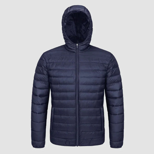 Orion – blaue pufferjacke für herren