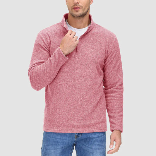 Nathan – pullover mit viertelreibverschluss