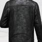 milo – braune lederjacke im vintage-stil mit kunstfell und umschlagkragen