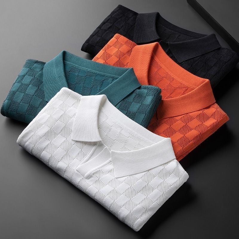 BLAKE - Polo-Shirt aus Waffelstrick