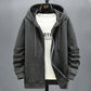 Caius – fleece-kapuzenpullover mit reibverschluss