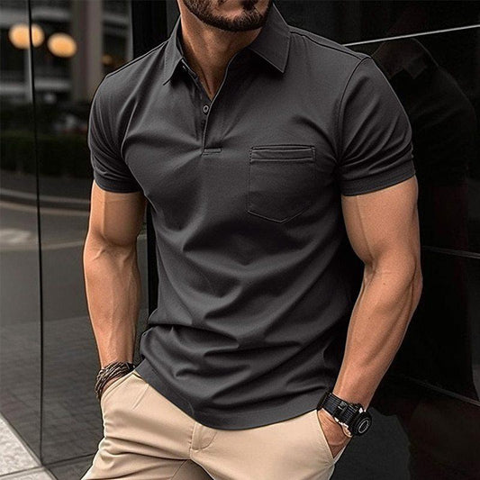 Schwarze Polo-Shirt für Herren 