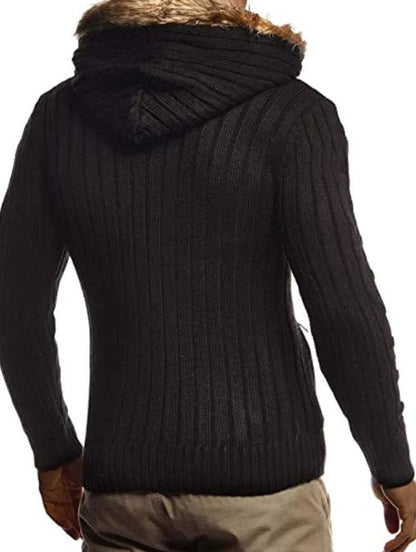 Lucian – kapuzenpullover aus fleece mit reibverschluss für herren