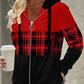 Chloe – kapuzenpullover mit reibverschluss und langen armeln