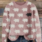 Elisa – kuscheliger vintage-strickpullover mit schweinen