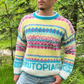 Nicholas – vintage-pullover mit rundhalsausschnitt