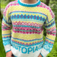 Nicholas – vintage-pullover mit rundhalsausschnitt
