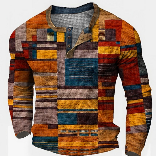 Nathan – stylischer pullover mit waffelstruktur für herren (italienisches design)