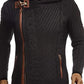 Lucian – kapuzenpullover aus fleece mit reibverschluss für herren