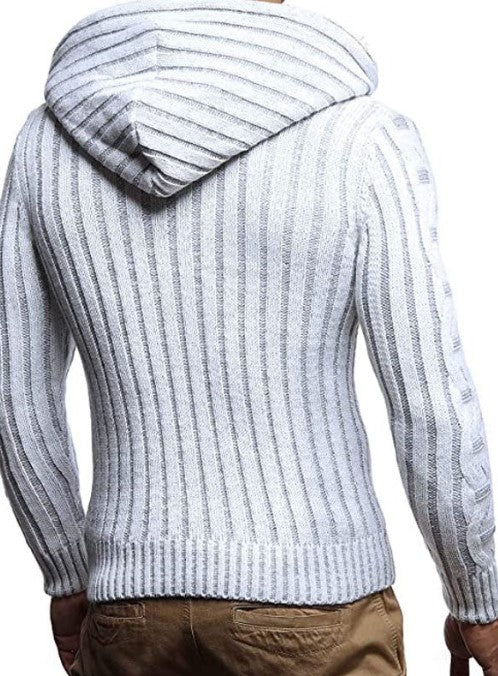 Lucian – kapuzenpullover aus fleece mit reibverschluss für herren