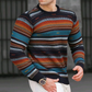 Joseph – warmer gestreifter rippstrickpullover für herren