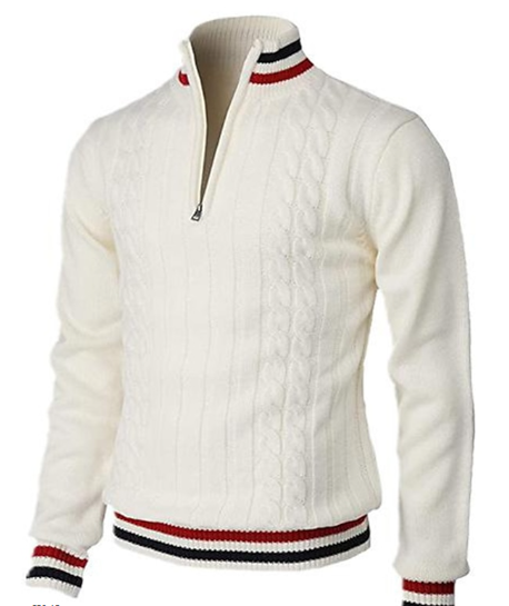 Seraphim – stylischer reibverschlusspullover für herren (italienisches design)