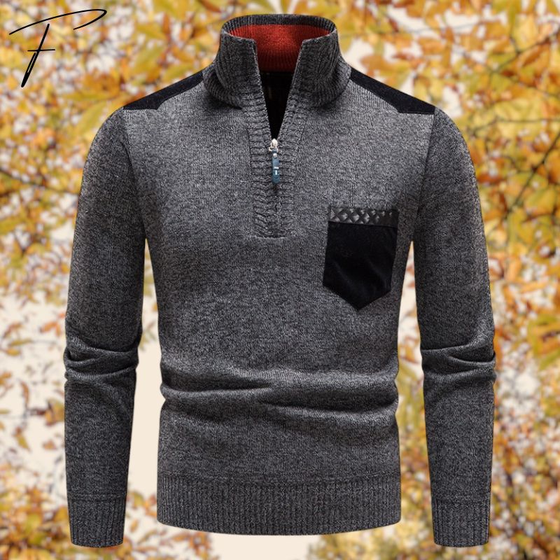 Adrian – herren-cardigan mit reibverschluss