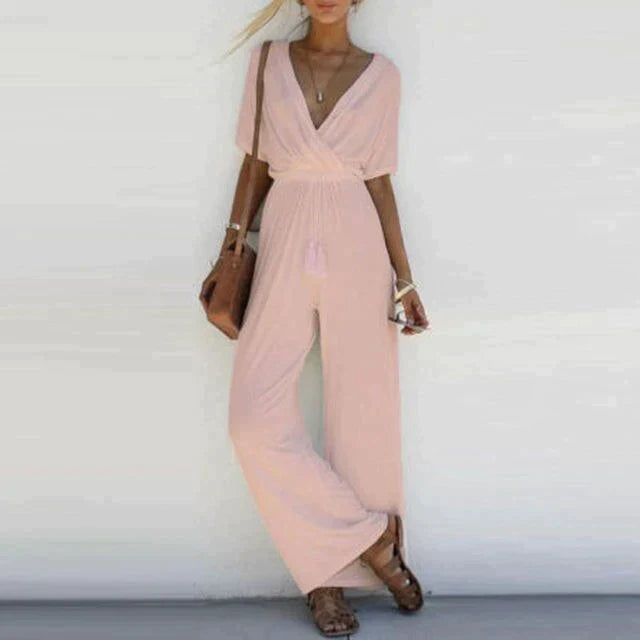 Jesse - Eleganter Damen Jumpsuit mit V-Ausschnitt