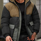 Finn – lässige, wattierte farbblockjacke für herren