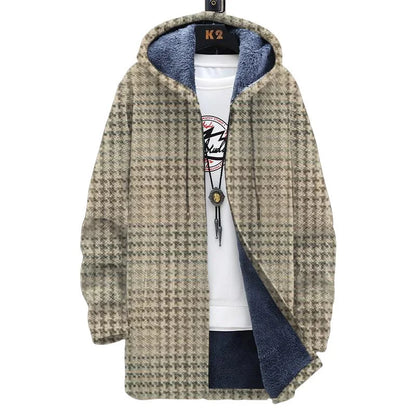 Robert – bedruckter langarmpullover mit kapuze für herren