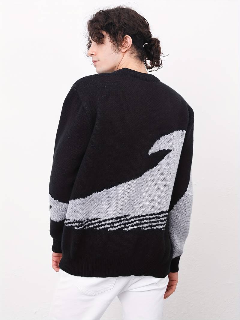 Ignatius – pullover im cartoon-wal-design