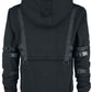 Christopher - gothic schwarzer kapuzenpullover
