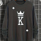 Mark – pullover mit king-print für herren