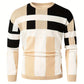 David – farbblock-pullover mit rundhalsausschnitt