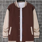 Thomas – lässige jacke mit farbblock-knöpfen für herren