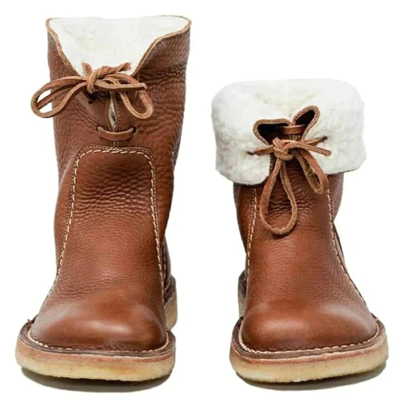 ALEXI - Stylische und bequeme Lederboots mit warmem Innenfutter