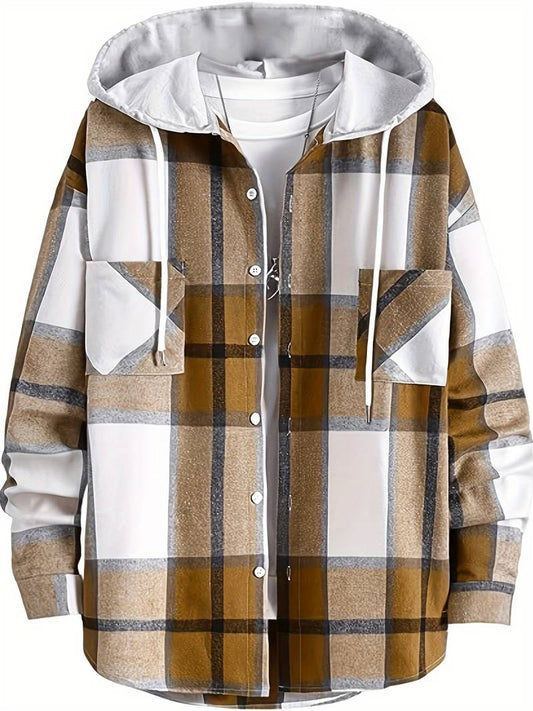 Paul – lässige karierte jacke mit kapuze