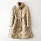 Seraphina – stylische lange daunenjacke