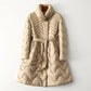 Seraphina – stylische lange daunenjacke