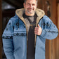 David – warme, mit fleece gefütterte jacke mit kapuze