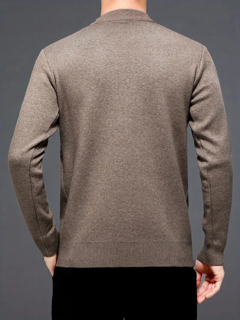 Hayden – stilvoller pullover mit geometrischem muster für herren