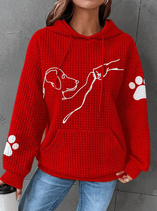 Paw - bequemer und warmer kapuzenpullover