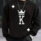 Mark – pullover mit king-print für herren