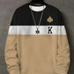 Christopher – lässiger pullover mit rundhalsausschnitt und grafischem design