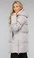 Callista – locker sitzende winter-daunenjacke mit kapuze und reibverschlüssen
