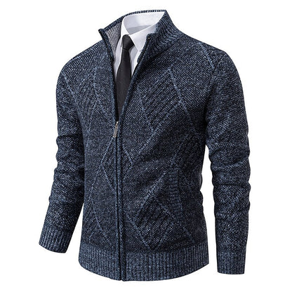Tom polo - Stylischer Zipper-Strickpullover für Herren (italienisches Design)