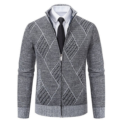Tom polo - Stylischer Zipper-Strickpullover für Herren (italienisches Design)