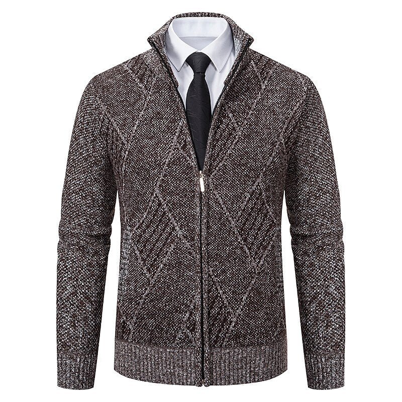 Tom polo - Stylischer Zipper-Strickpullover für Herren (italienisches Design)