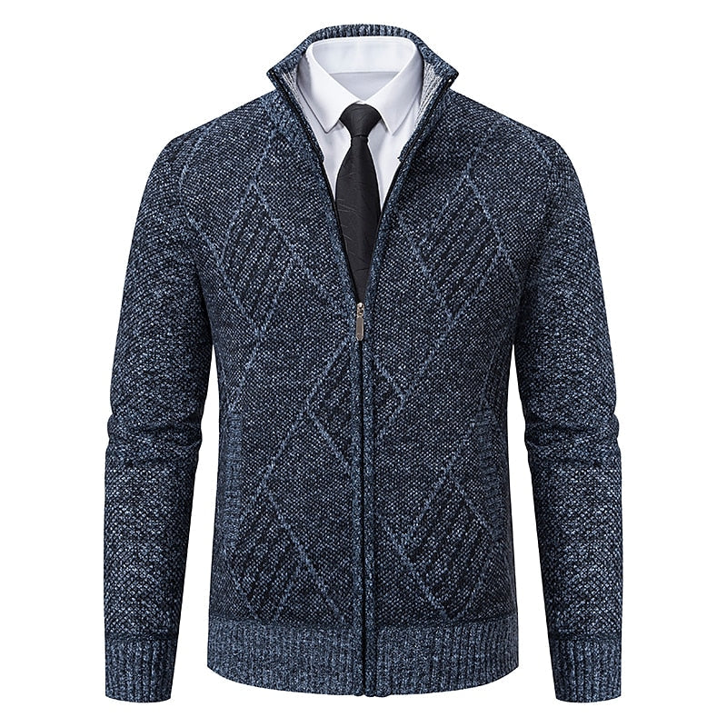 Tom polo - Stylischer Zipper-Strickpullover für Herren (italienisches Design)