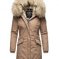 harper - winterjacke mit fellkapuze für damen