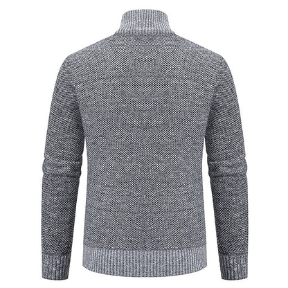 Tom polo - Stylischer Zipper-Strickpullover für Herren (italienisches Design)