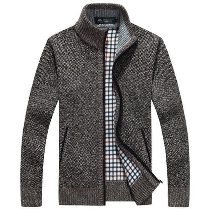 LUKEN - Superdicke, mit Vlies gefütterte Strickjacke