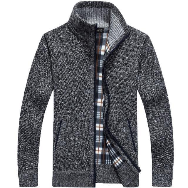 LUKEN - Superdicke, mit Vlies gefütterte Strickjacke