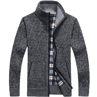 LUKEN - Superdicke, mit Vlies gefütterte Strickjacke