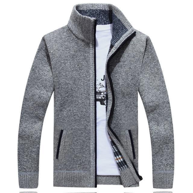 LUKEN - Superdicke, mit Vlies gefütterte Strickjacke