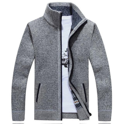 LUKEN - Superdicke, mit Vlies gefütterte Strickjacke